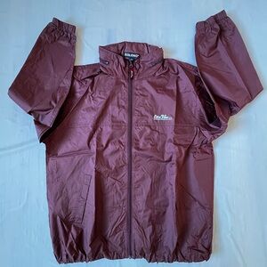 Baleno Windbreaker Nylon Jacket packable hood thermal lining Lightweight Size M